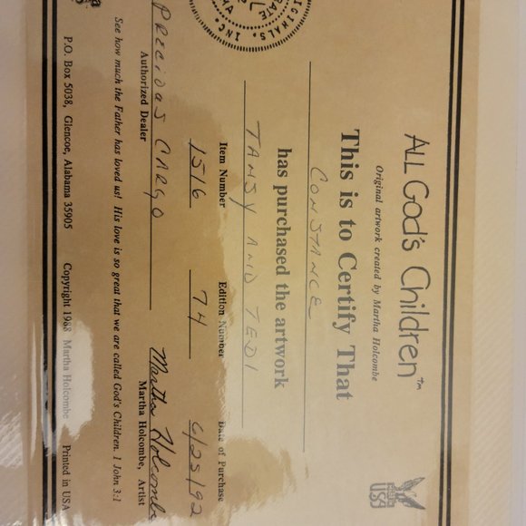 Martha Holcombe "All God’s Children Collection" Figurines - Picture 3 of 3